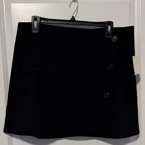 a new day Black Button-Accent Mini Skirt